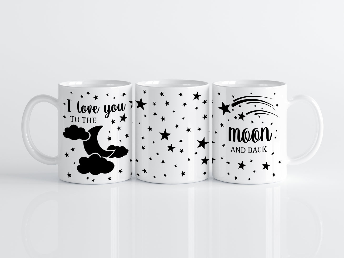 Celestial Lovers Ceramic Mug, Valentine's Day Gift for Husband and Wife