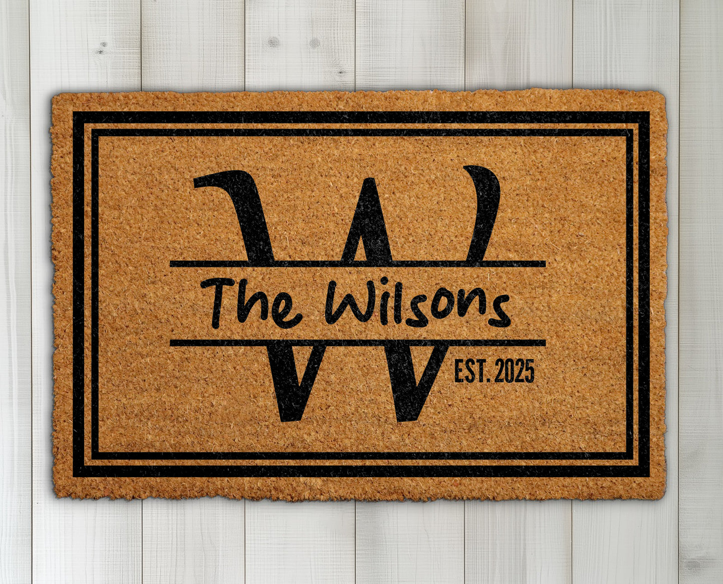 Custom Family Name Doormat, Perfect Housewarming & Wedding Gift