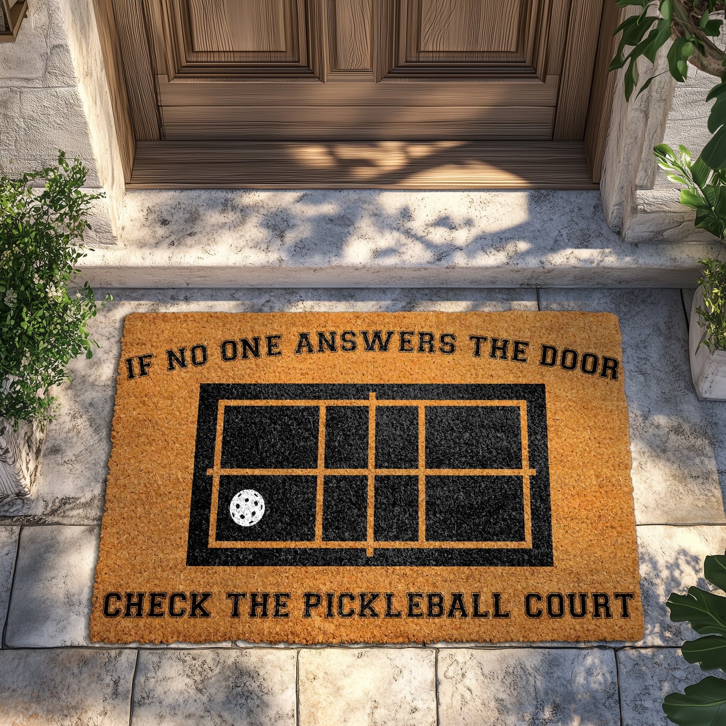 Welcome Pickleball Players! Check Out Our Court Doormat Today.