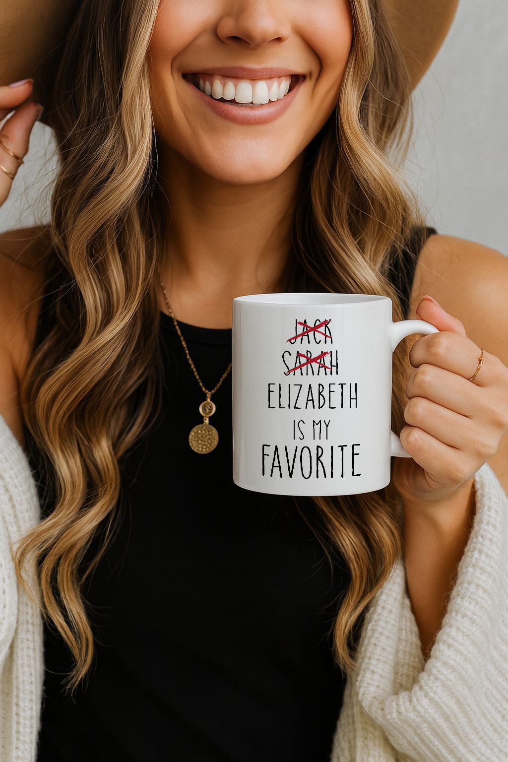 Engraved "Favorite Child" Ceramic Mug, Perfect Mother's Day Gift!