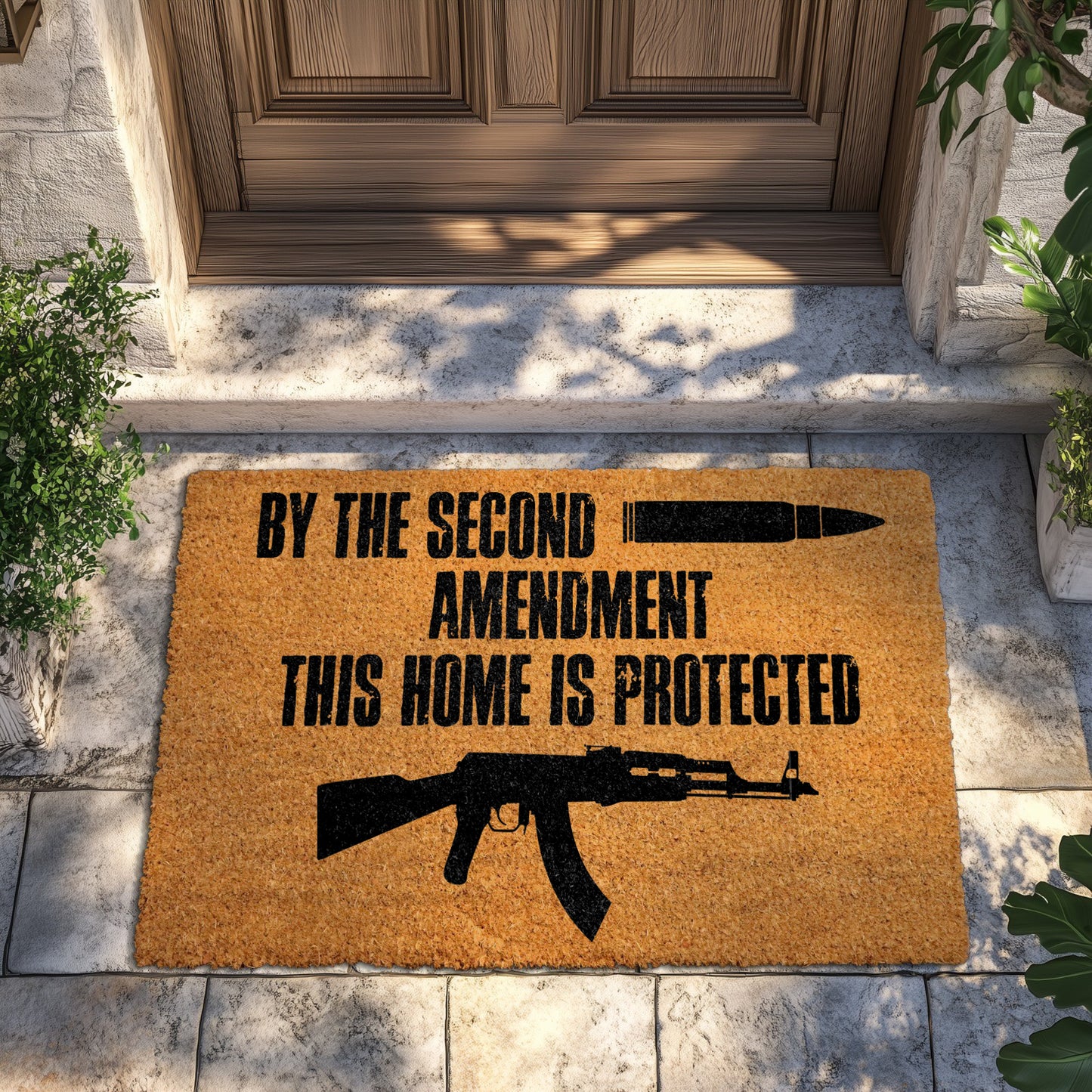 Gun Lover? This Home Is Protected with Pro-Gun Doormat
