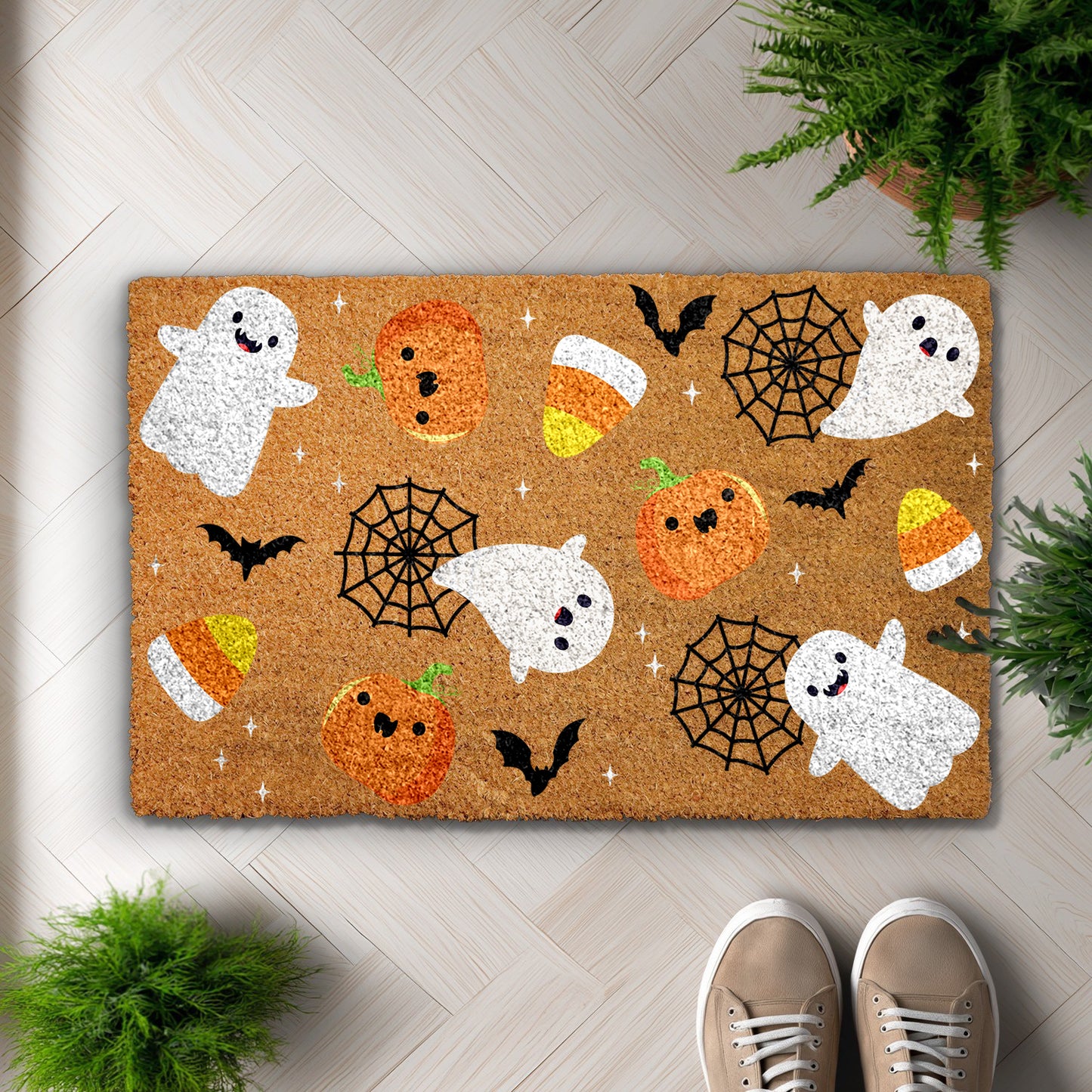 Fun Halloween Doormat, Spooky Fall Rug for Fall Decor
