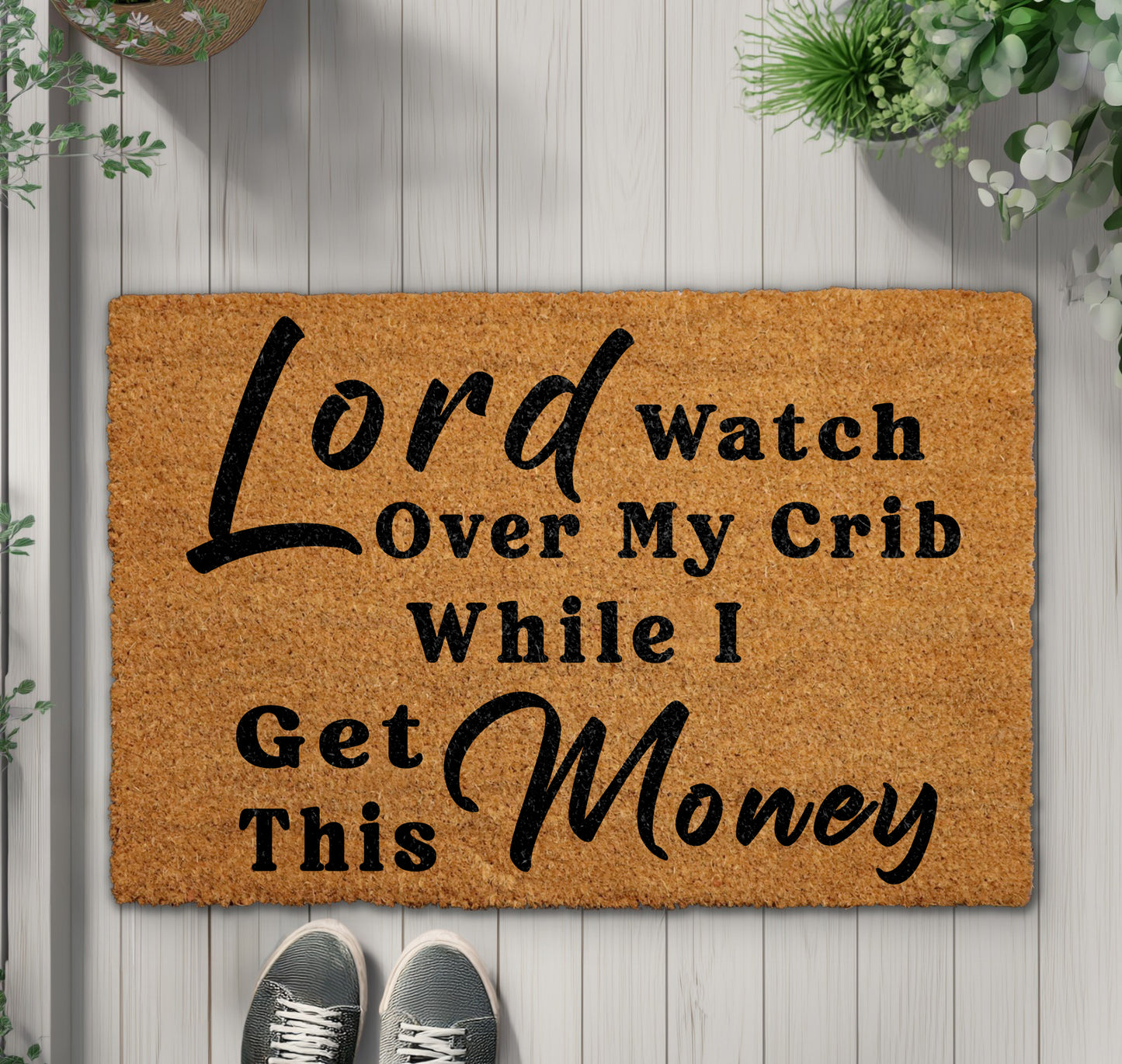 Lord's Blessing: Funny Rapper Doormat, Unique Housewarming Gift