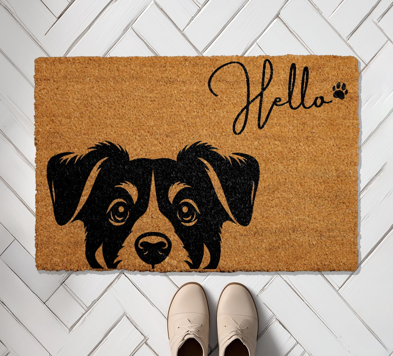 Cute Dog Welcome Mat, Perfect Housewarming Gift for Dog Lovers