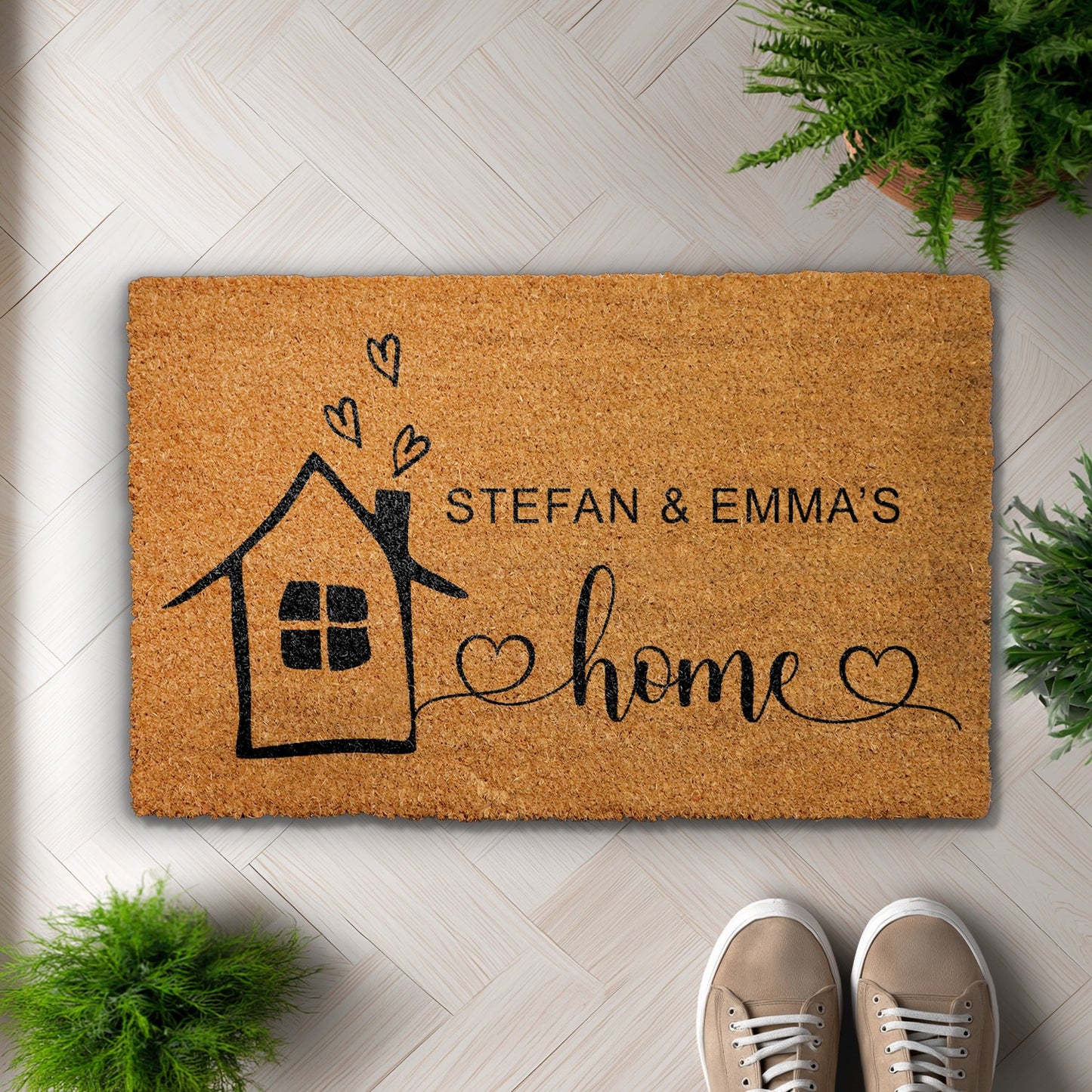 Create a Unique Welcome with Personalized Family Name Doormat