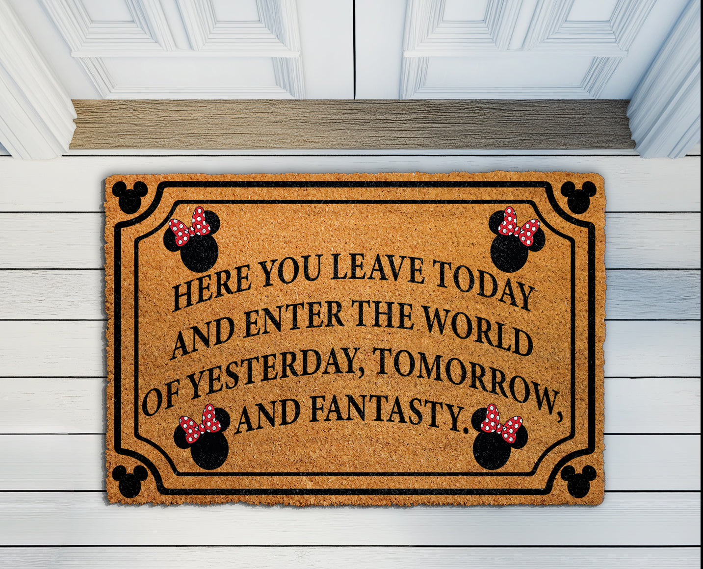 Disney Lovers Housewarming: Magical World Doormat for Front Porch