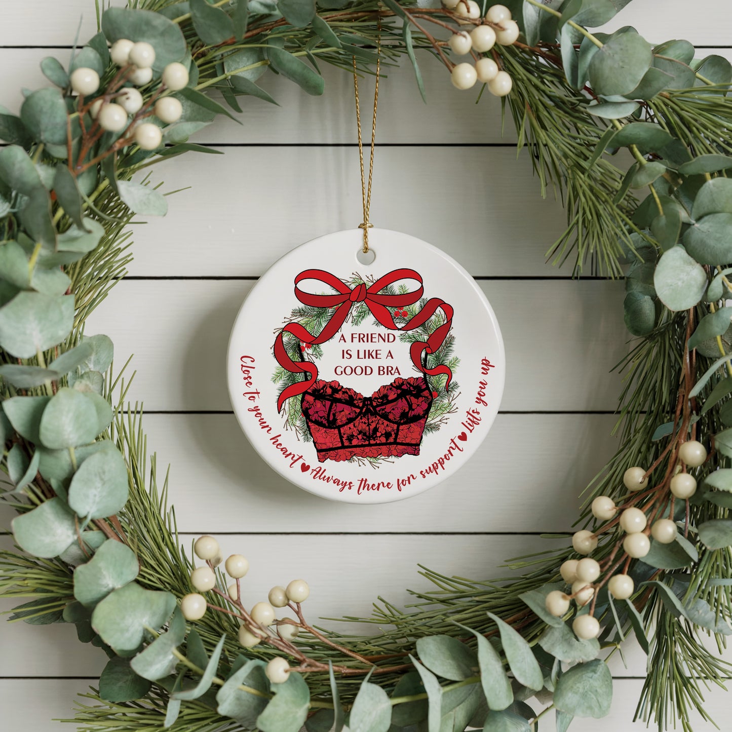 Aesthetic Friends Appreciation Keepsake, Adult Humor Xmas Friendship Gift