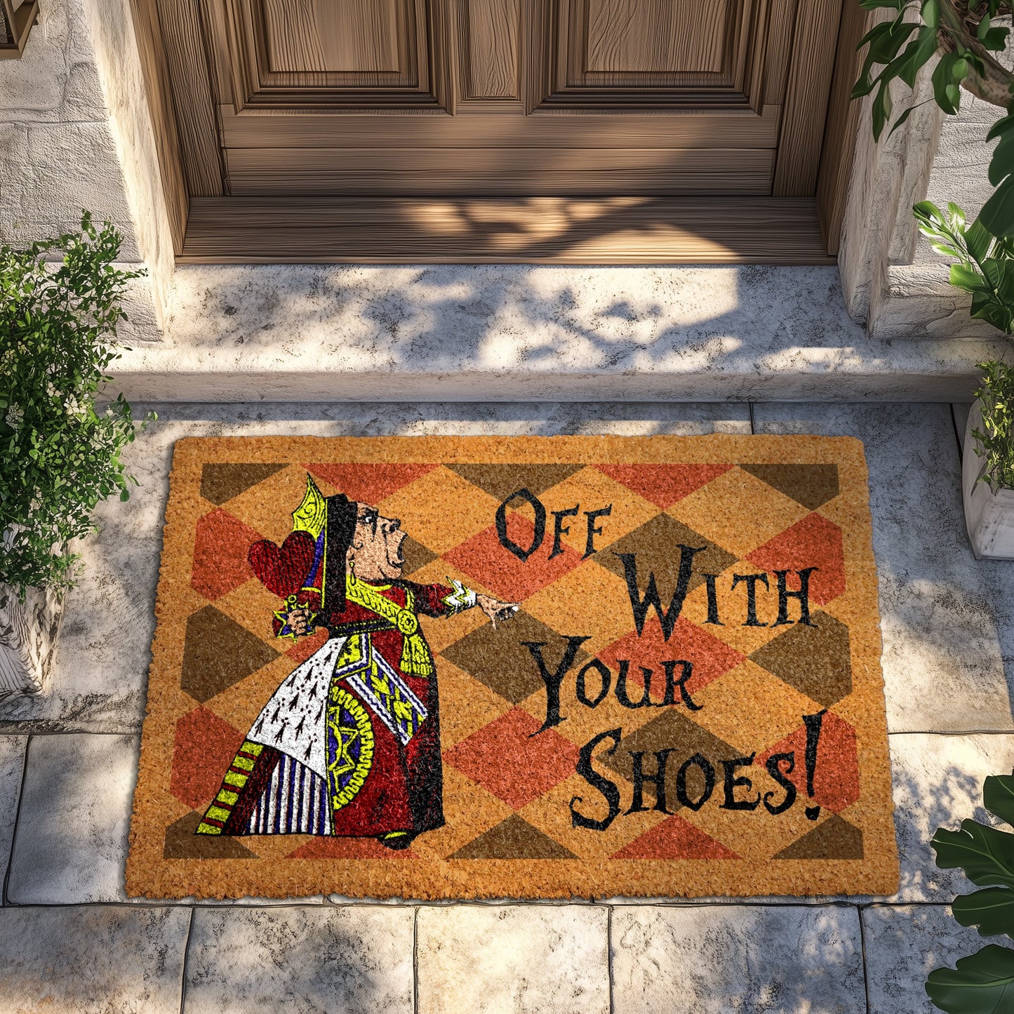Cozy Entrance: Alice In Wonderland themed Doormat, Perfect Housewarming Gift