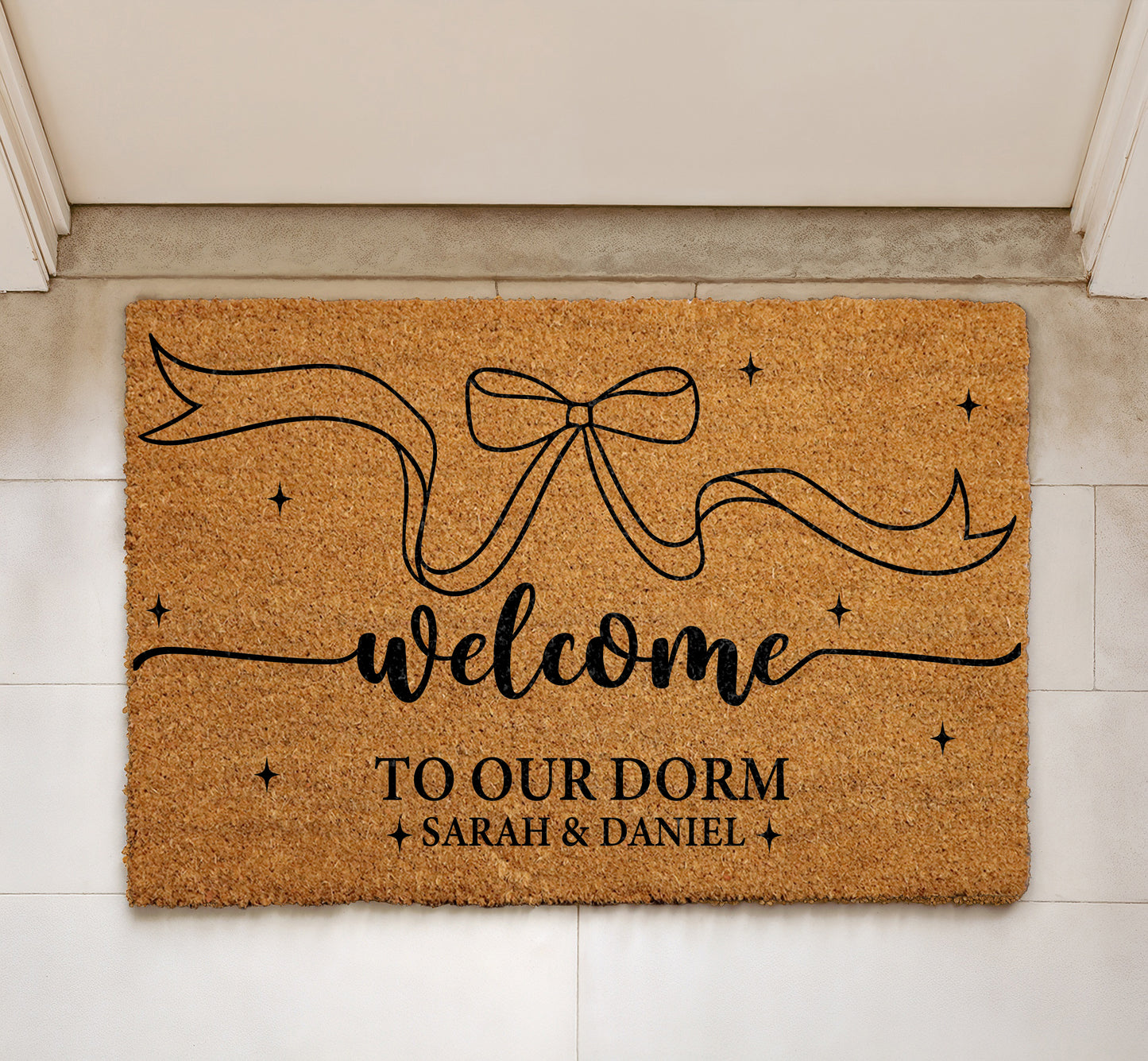 Personalized Dorm Room Doormat, College Student Gift, Welcome Entrance Decor