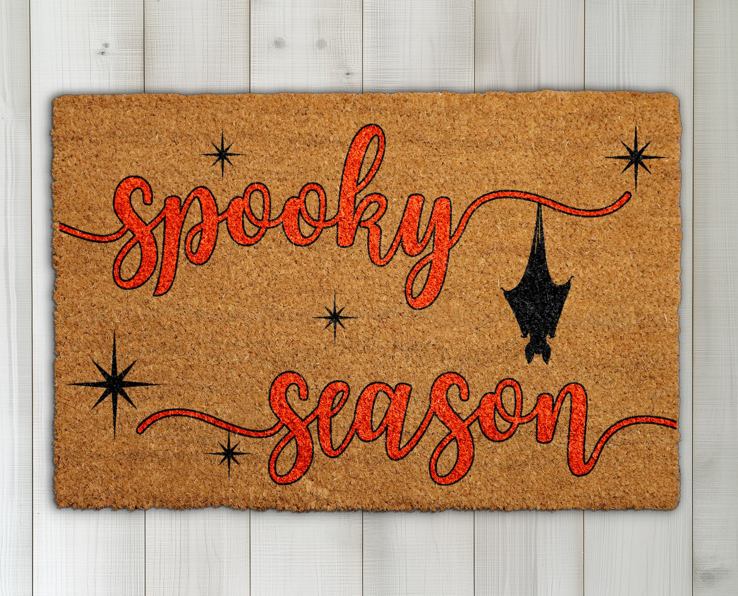 Spooky Season Doormat, Cute Bat Fall Decor, Autumn Housewarming Welcome