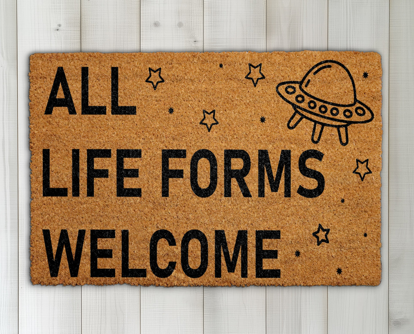 Sci-Fi Lovers Welcome with Funny Alien Doormat, Ideal Housewarming Gift