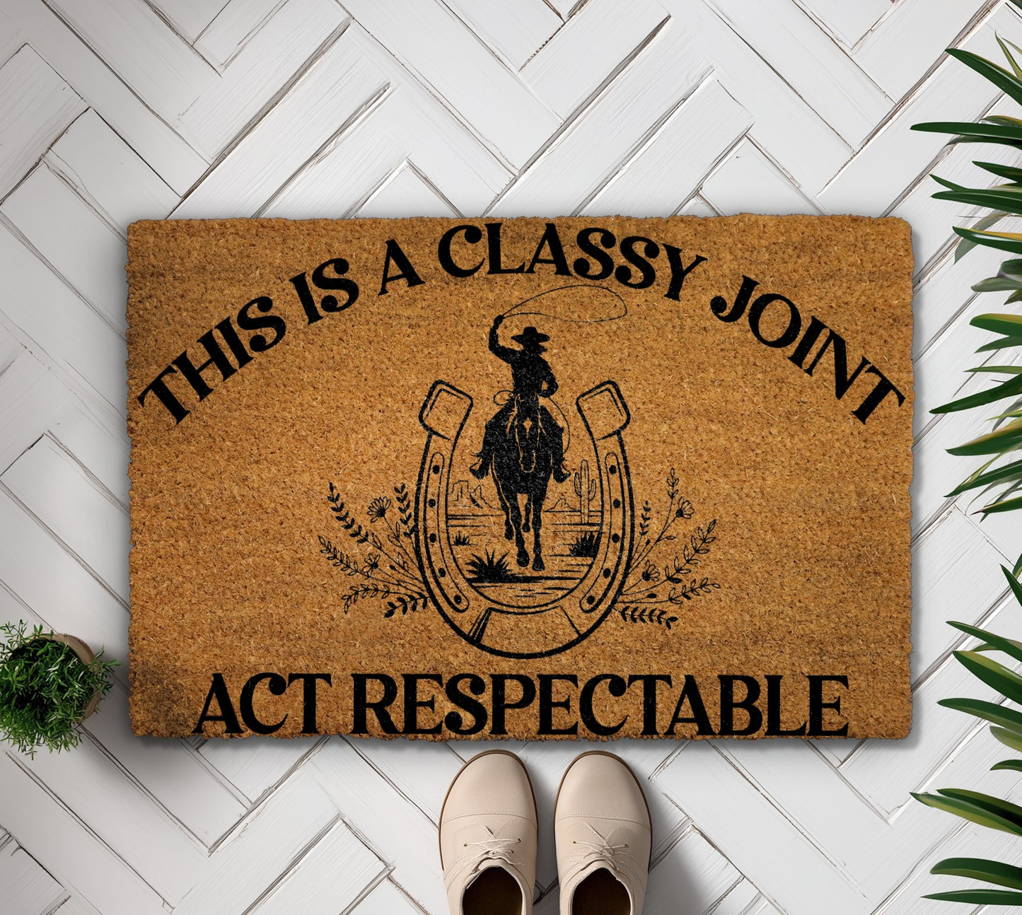 Western Doormat: Classy Cowboy Home Decor for Farmhouse Porch