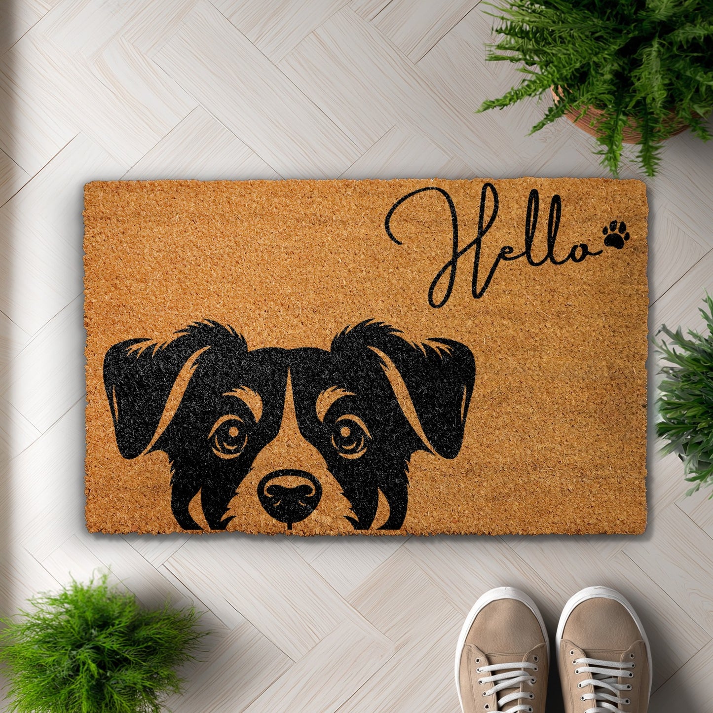 Cute Dog Welcome Mat, Perfect Housewarming Gift for Dog Lovers