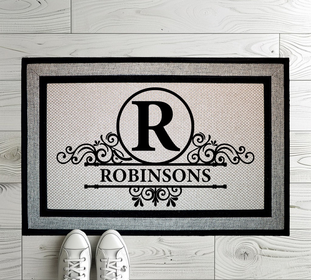 Personalized Family Name Doormat, Unique Custom Welcome Mat Options