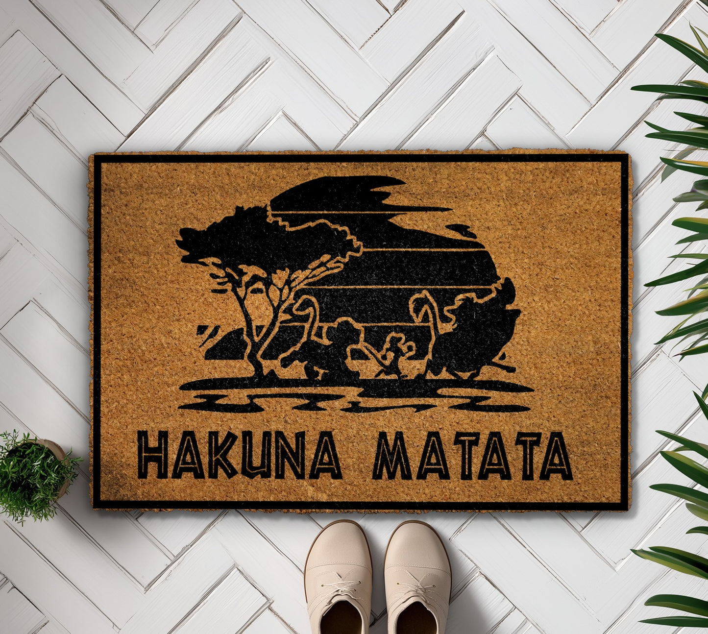 Lion King Welcome Mat, for Disney Fans and Animal Lovers.