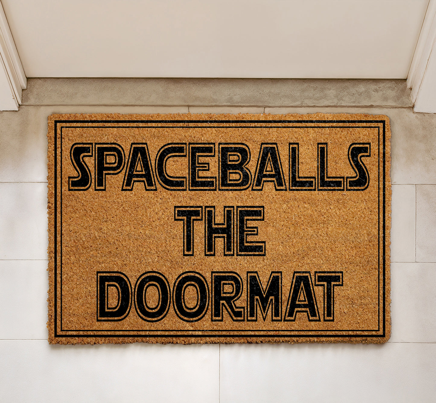 Spaceballs Doormat: Sci-Fi Themed Comedy Welcome Mat for Housewarming