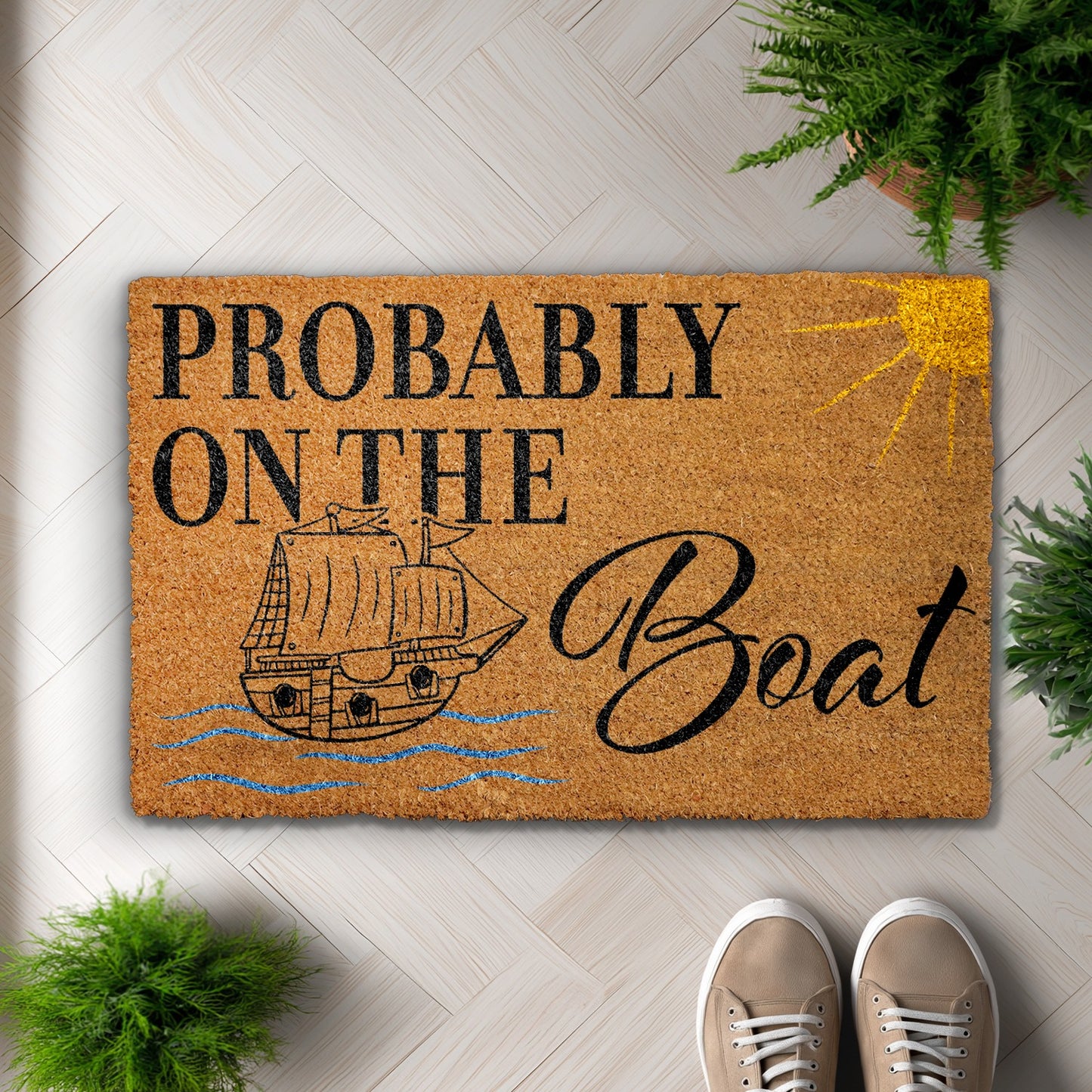Nautical Welcome Mat: Sailor's Home Decor, Perfect Housewarming Gift!