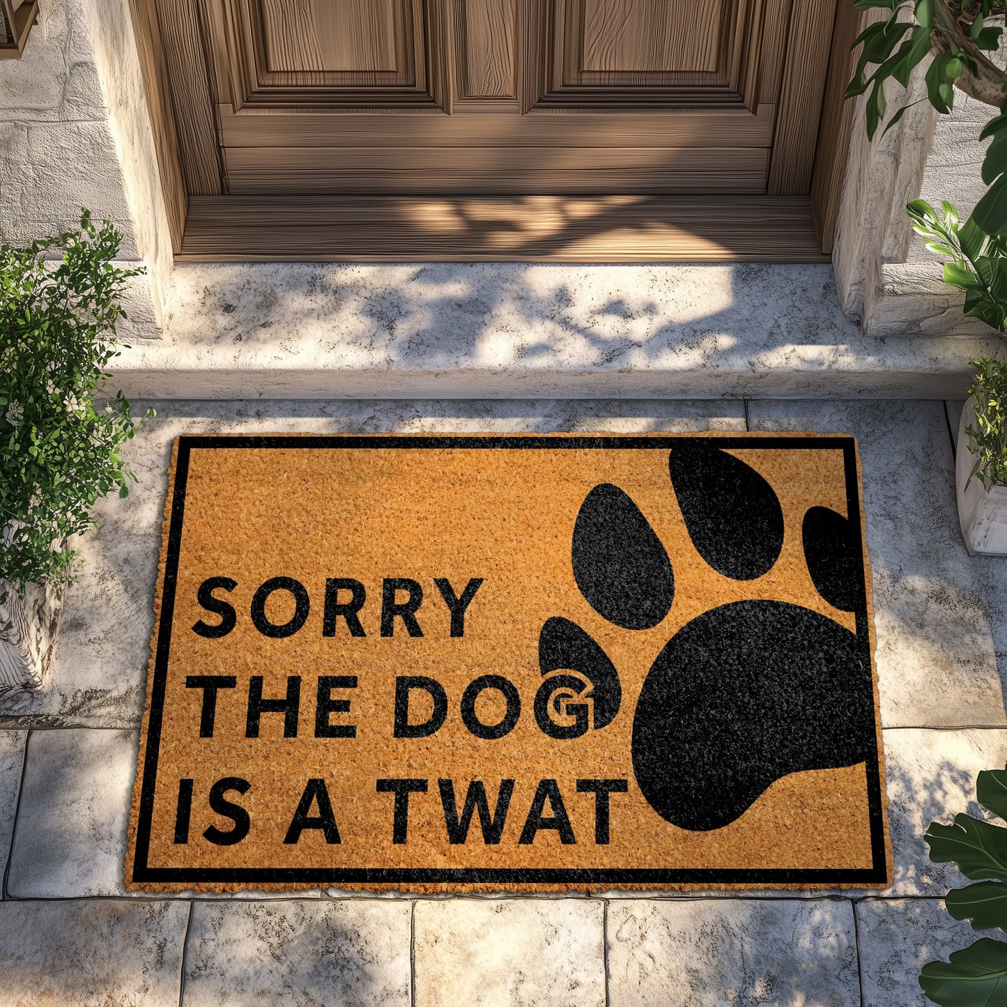 Twat Dog Doormat: Funny, Rude Home Decor for Dog Lovers