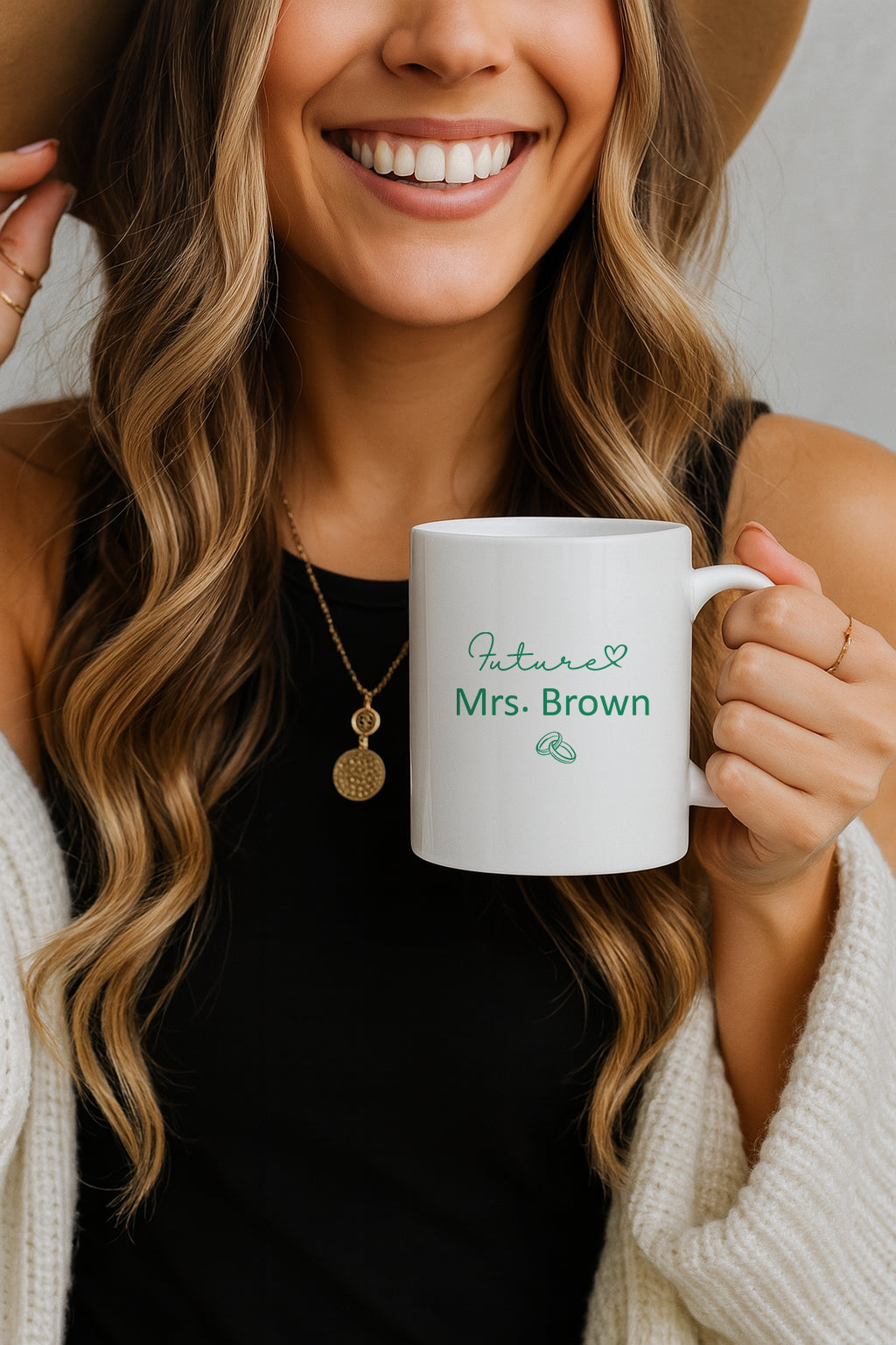 Personalized Fiancée & Future Wife Ceramic Mug Set for Engagement