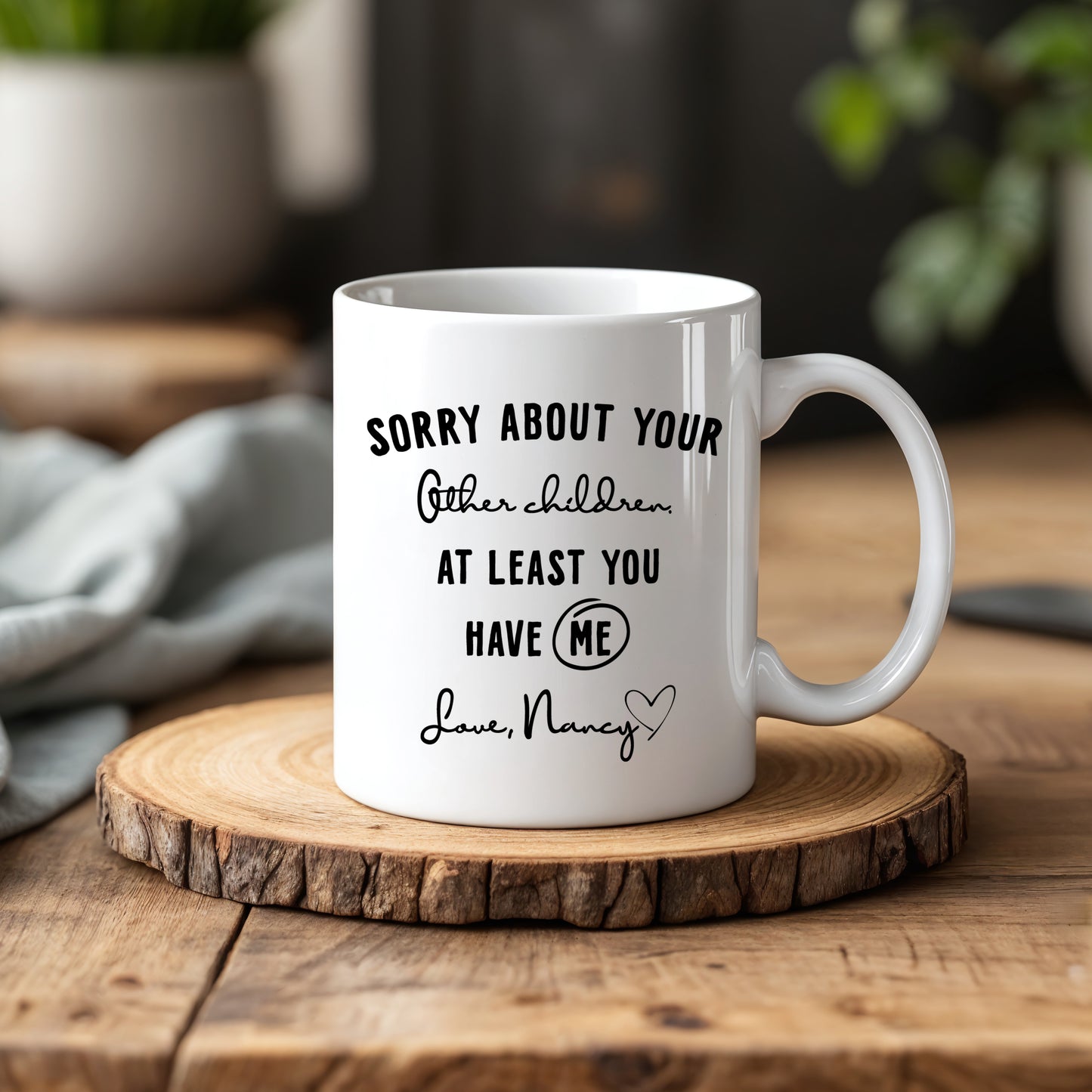 Adorable 'Sorry About Other Children' Ceramic Coffee Mug for Mom