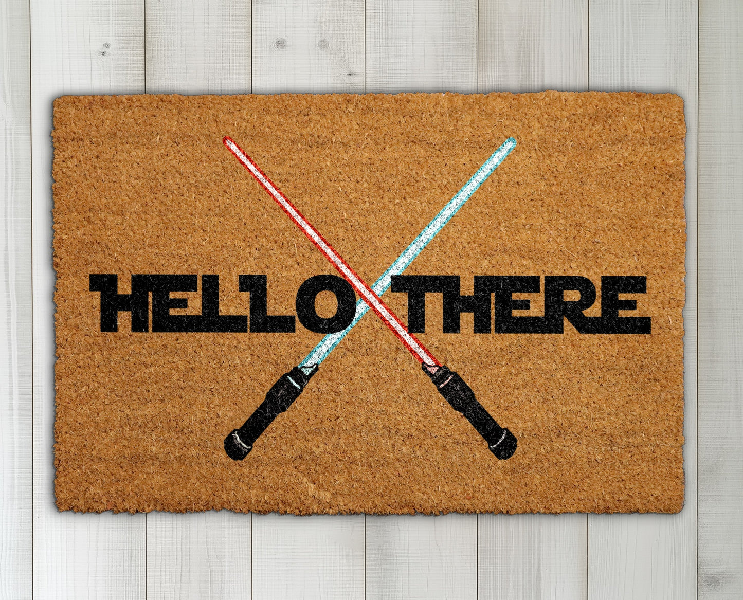Hello There Lightsaber Doormat: The Ultimate Star Wars Fan Welcome
