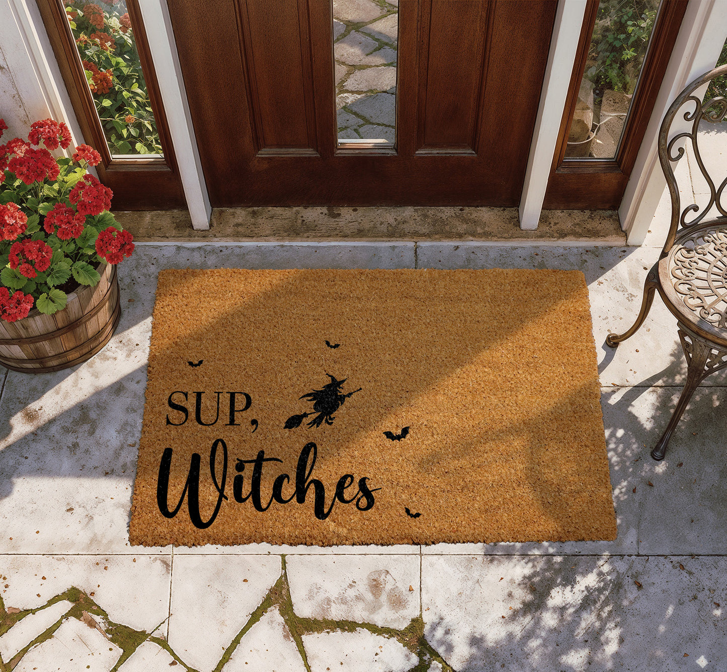 Welcome Fall with Spooky Season Doormat, Perfect Halloween Housewarming Gift