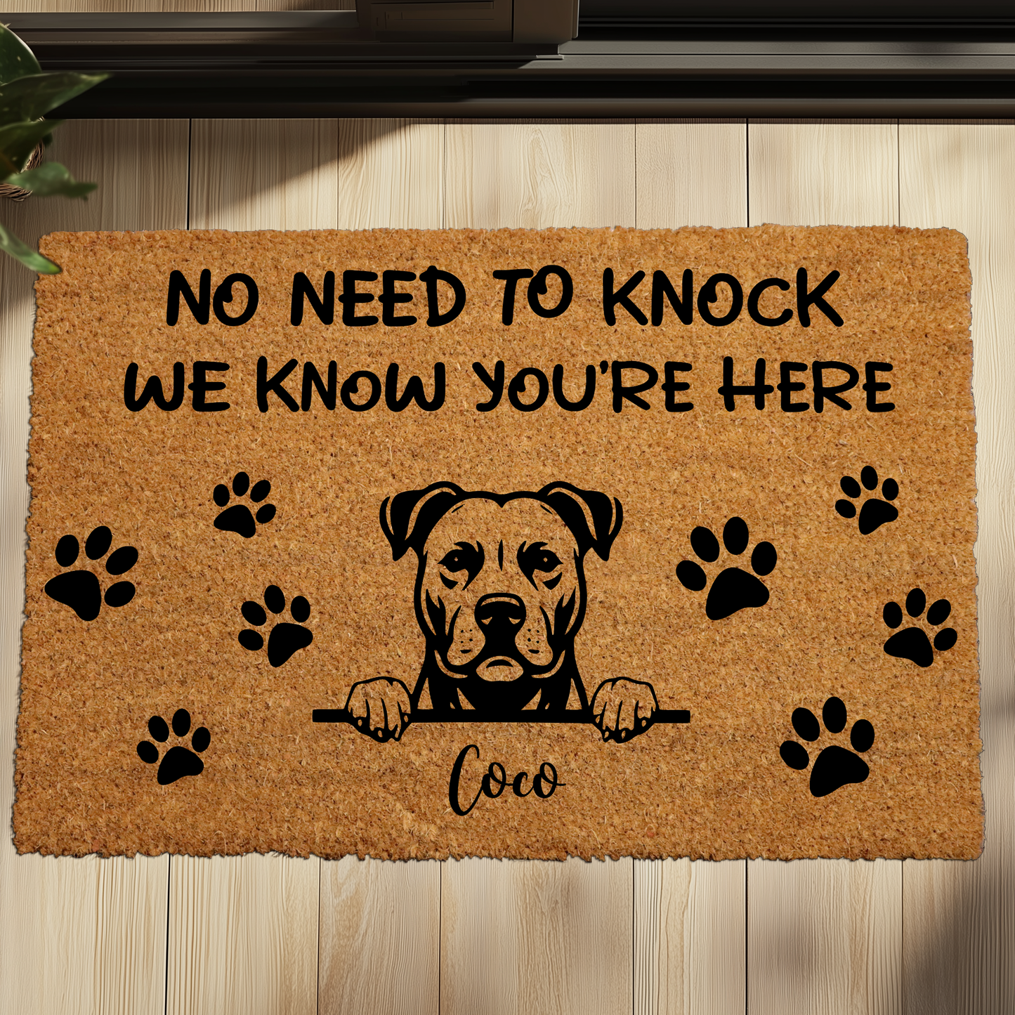 Welcome Guests with Our Dog Lover Coir Doormat, Perfect Gift!