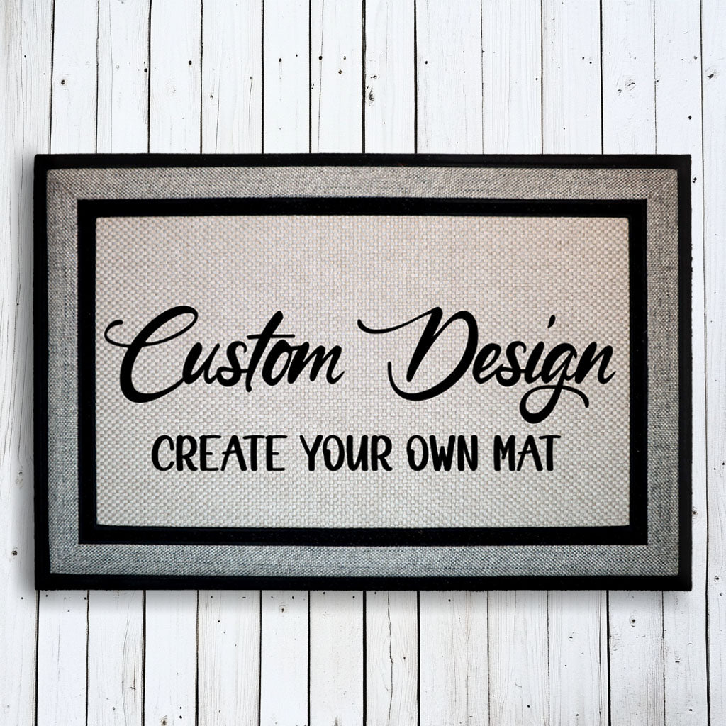 Create Your Own Custom Doormat, Your Logo Or Text Here