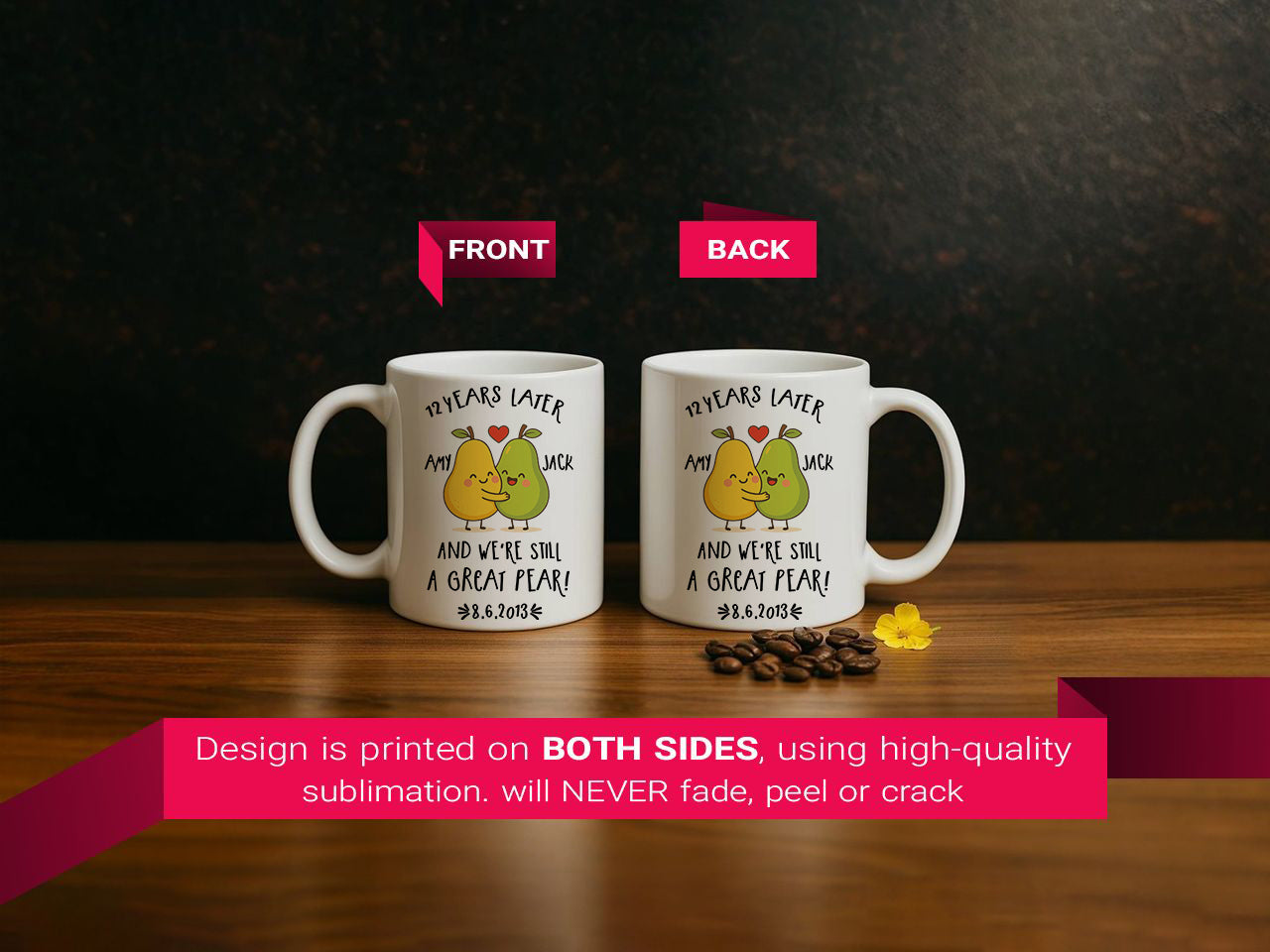 2025 Personalized Couple Mug, Still A Great Pear Tea Cup