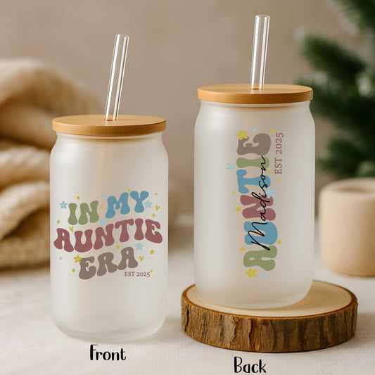 Auntie Era Tumbler: Perfect Pregnancy Reveal & Proud Auntie Gift