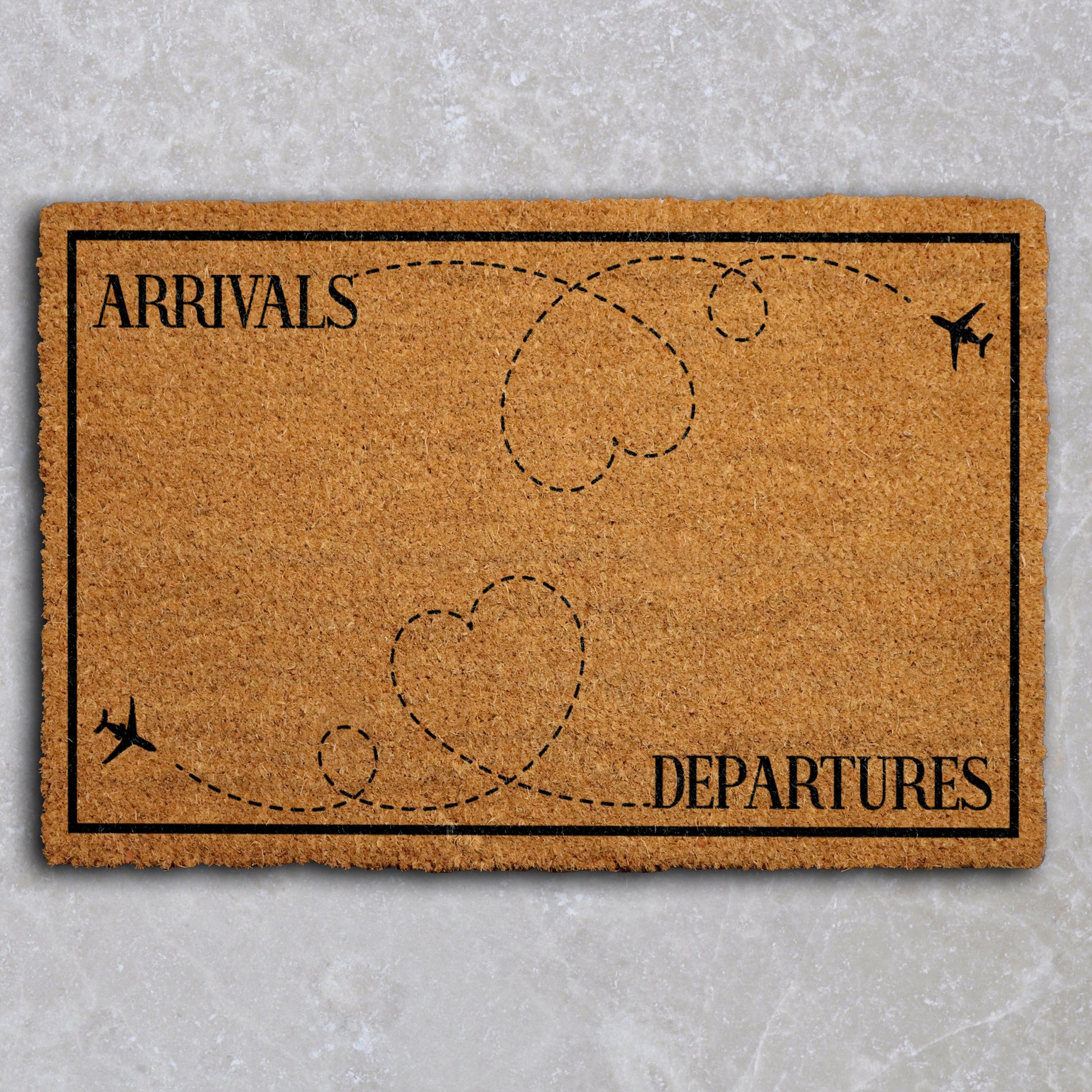 Flight Attendant Welcome Mat, Funny Airplane Home Decor, Travel Lover Housewarming Gift.