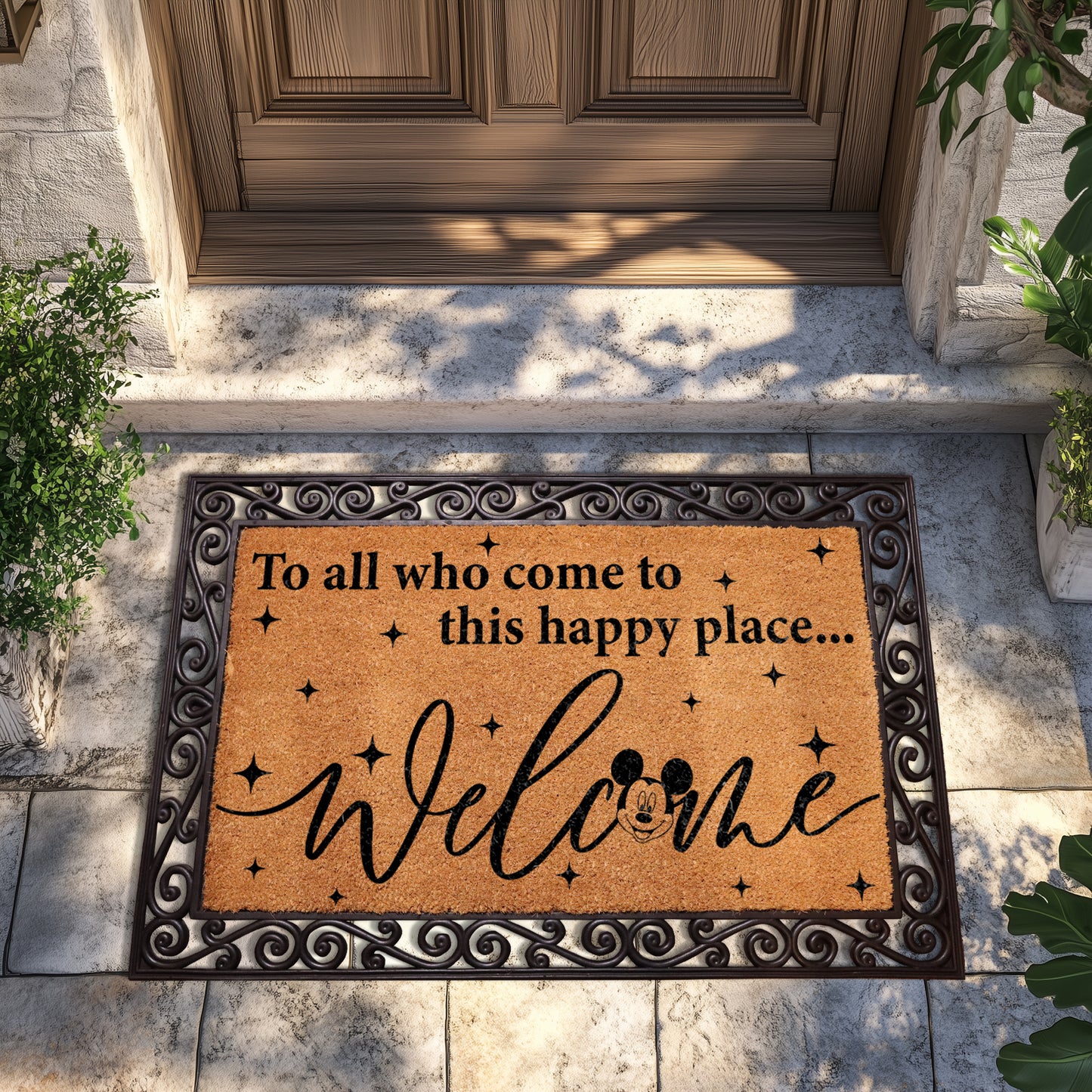 Mickey Welcome Doormat - Disney Magic for WDW Lovers