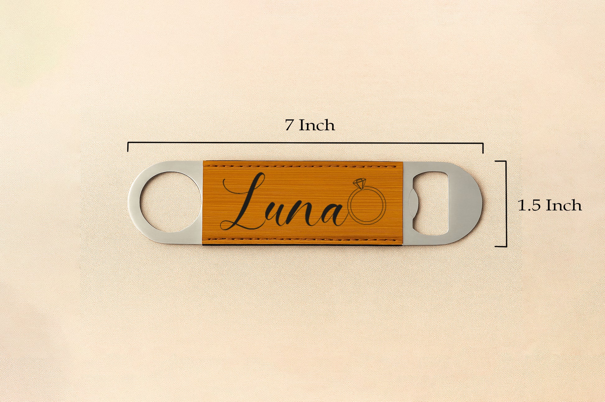 Custom Engraved Bottle Opener, Personalized Groomsman Gift with Name