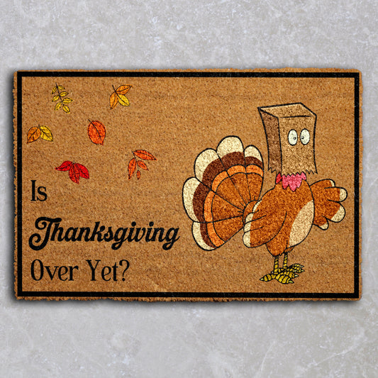 Thanksgiving Vibes: Funny Turkey Welcome, Autumn Doormat for Holiday Decor