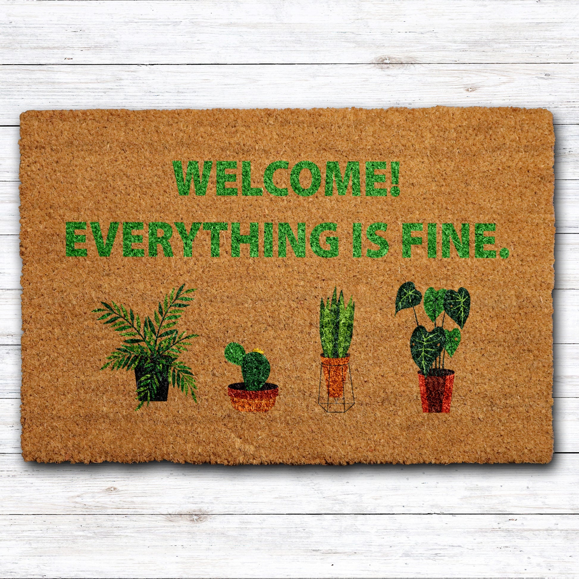 Good Place Greenery Doormat: Funny Housewarming Gift for Plant Lovers