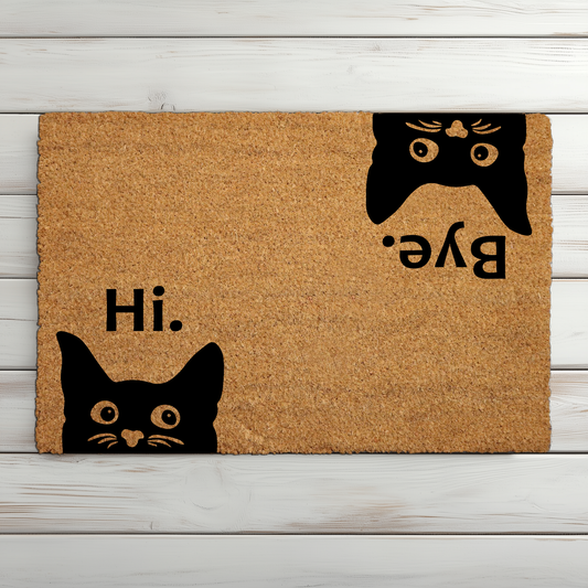 Welcome guests with fun Cat Themed Doormat, perfect Home Decor!
