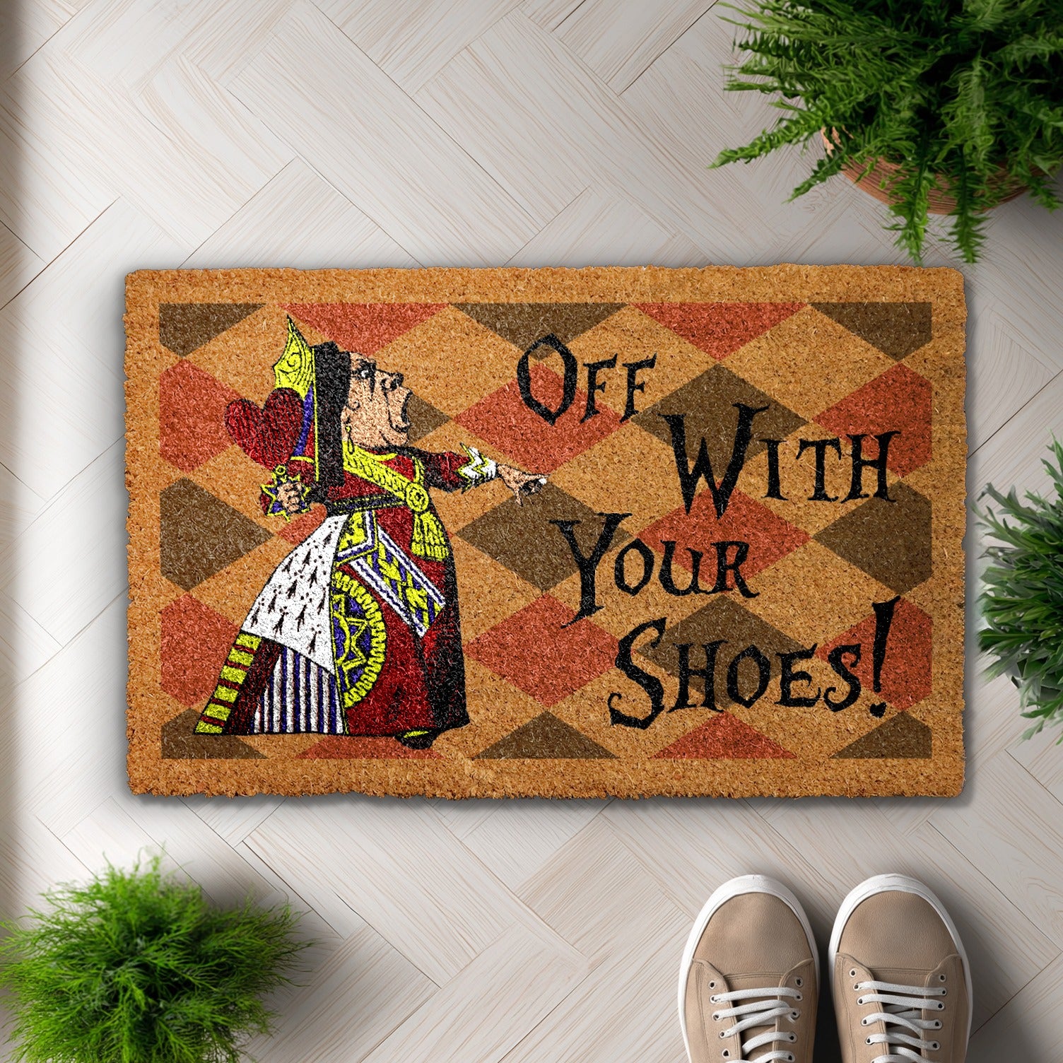 Cozy Entrance: Alice In Wonderland themed Doormat, Perfect Housewarming Gift