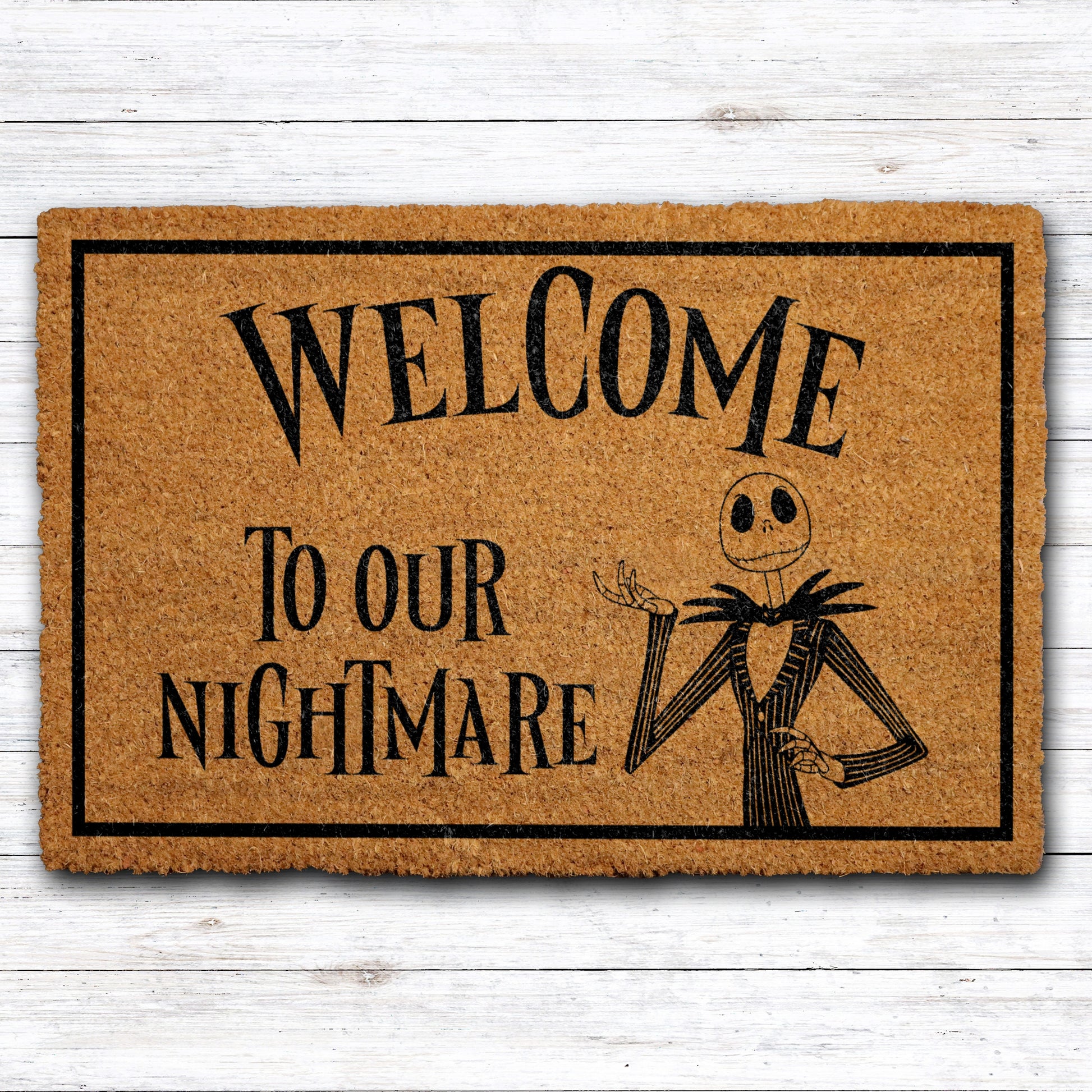 Spook up your doorstep with our Nightmare Welcome Mat!