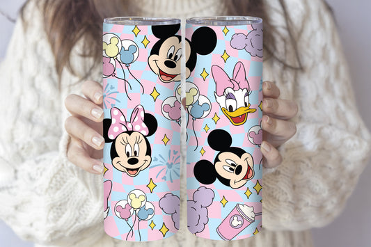 Disneyland Girls Trip Drinkware: Minnie Mouse, Daisy Duck Tumbler & Balloons