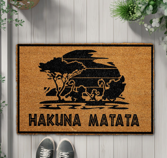 Lion King Welcome Mat, for Disney Fans and Animal Lovers.
