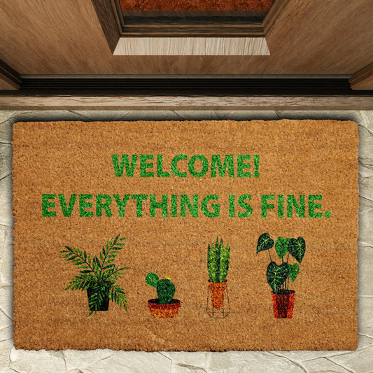 Good Place Greenery Doormat: Funny Housewarming Gift for Plant Lovers