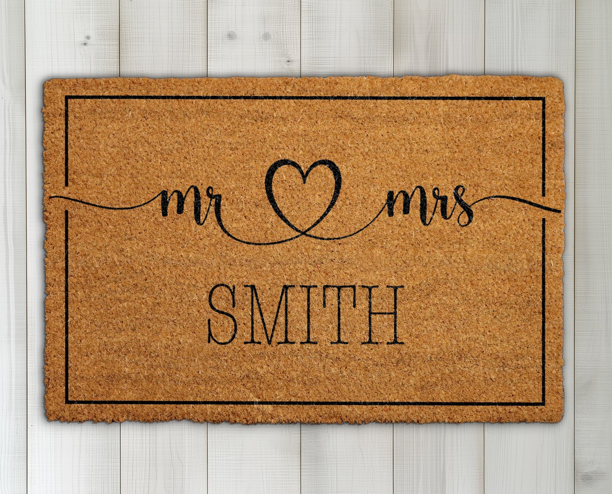 Personalized Mr And Mrs Doormat: The Perfect Newlywed Gift!