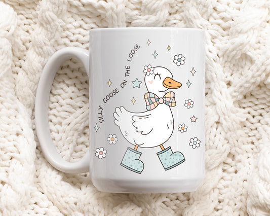 Quirky Goose Lover Mug, Funny Duck Themed Tea Cup Gift