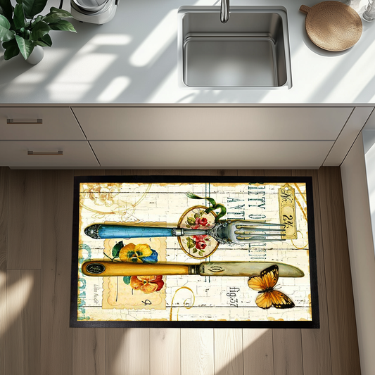 Cozy Housewarming Kitchen Mat, Minimalist Decor, Non-Slip Rug for Indoors