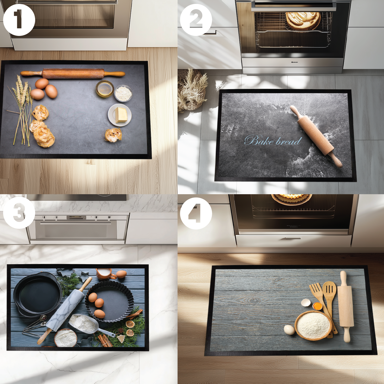 Enhance Your Kitchen with Modern, Sleek, Cozy Floor Mat