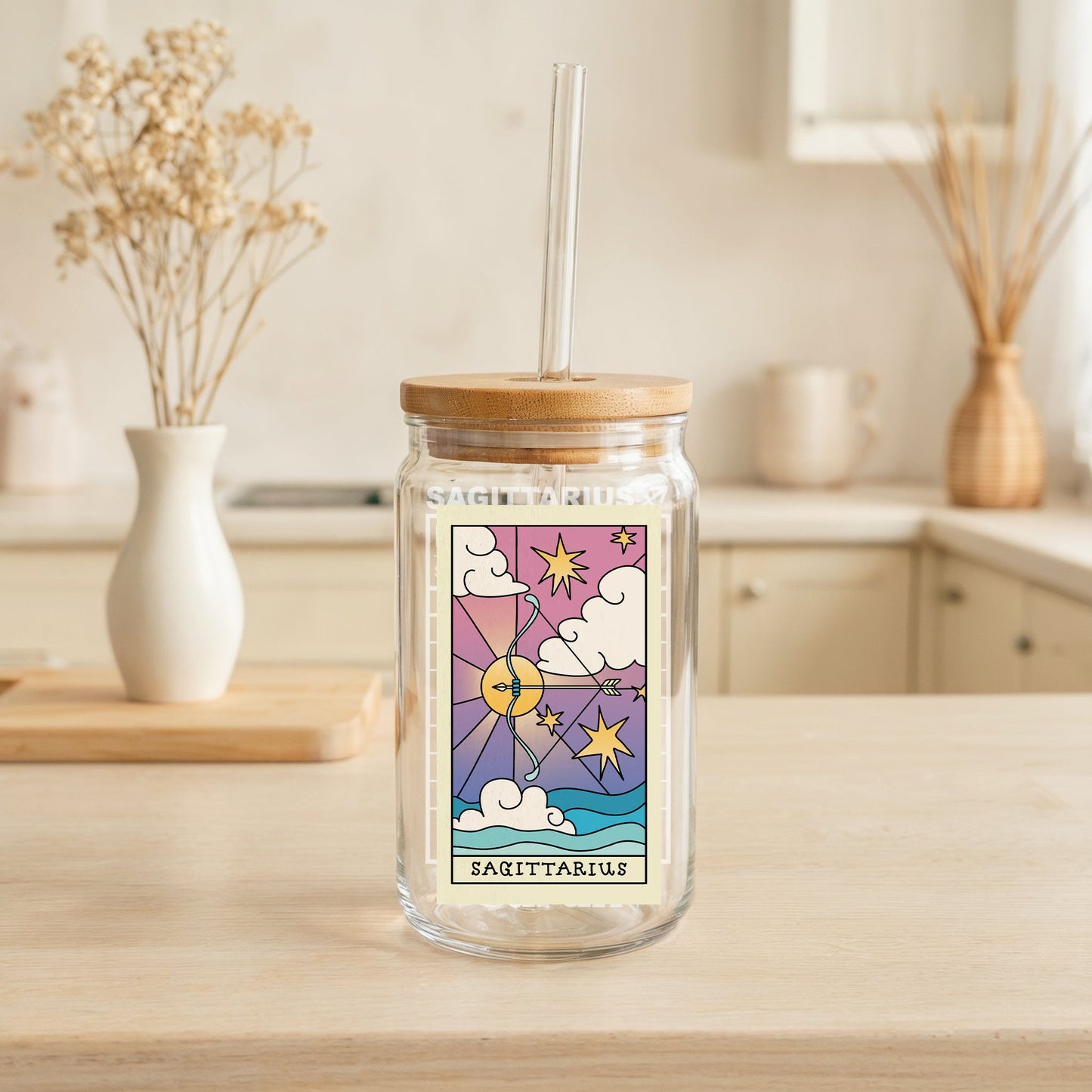 Discover Your Custom Zodiac Signs Can Glass Tumbler!