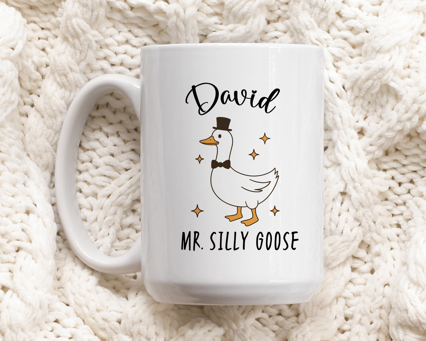 Personalize Your Mr And Mrs Silly Goose Coffee Mug Today!