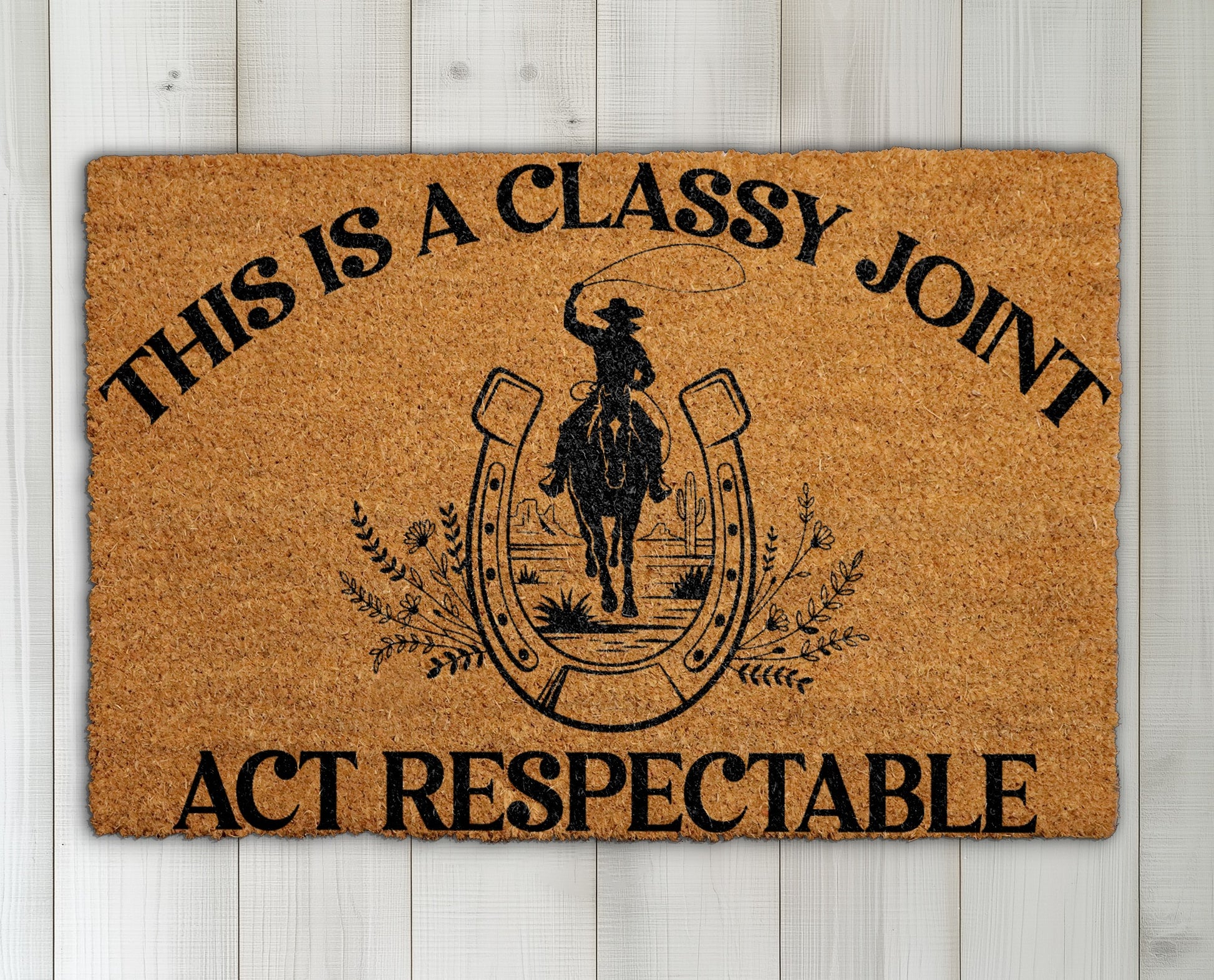Western Doormat: Classy Cowboy Home Decor for Farmhouse Porch