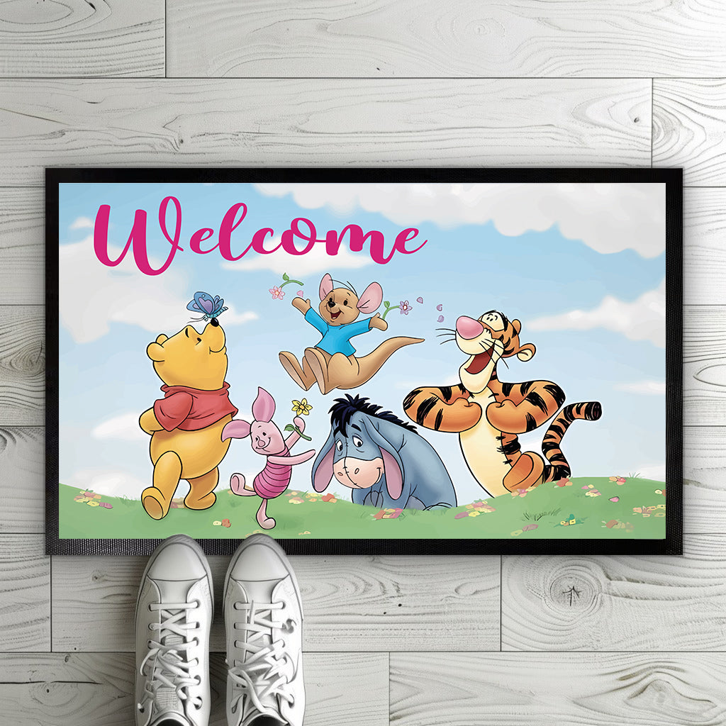Disney's Winnie The Pooh Springtime Doormat, Cute Home Decor