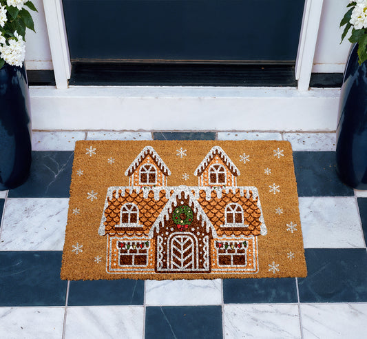 Spice up Your Entryway with Festive Winter Welcome Mat